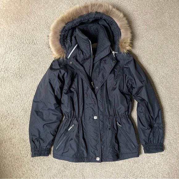 Metropolis Legacy Black Ski Snowboard Winter Jacket w/fur Collar - Picture 1 of 12